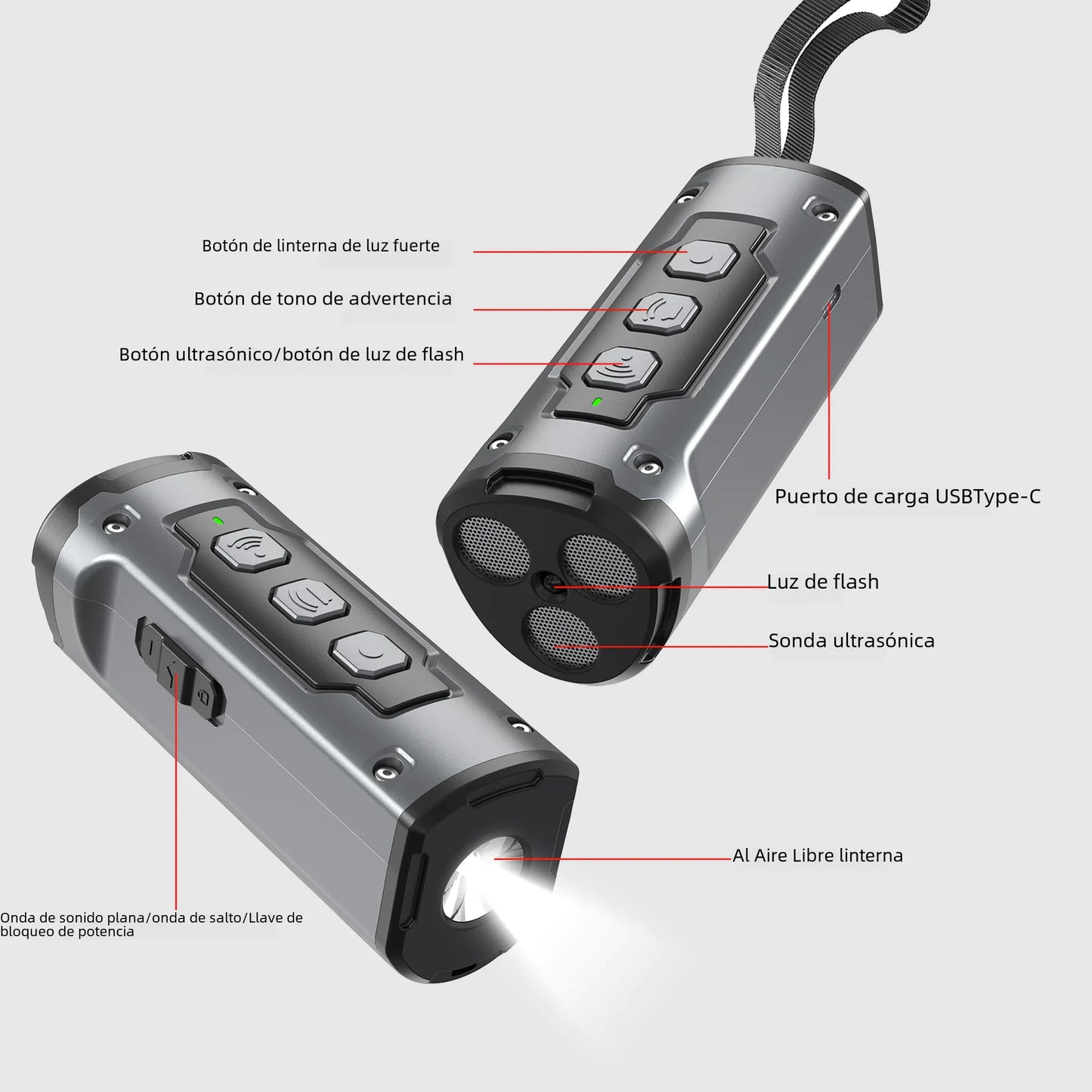 2023 Ultrasonic Dog Repeller with Flashlight Feature